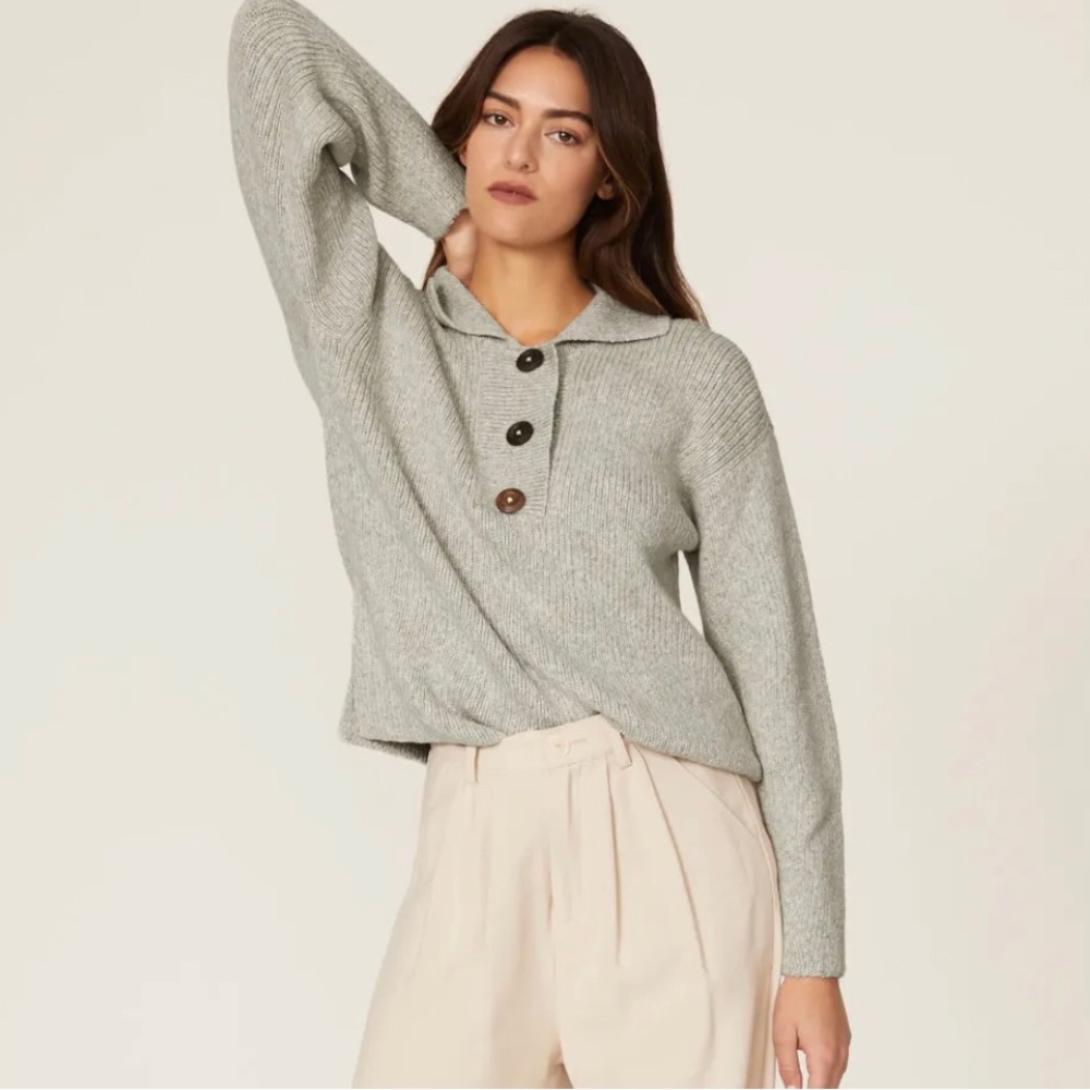 Apiece Apart Sustainable sweater.  Size small. Light grey. NWT